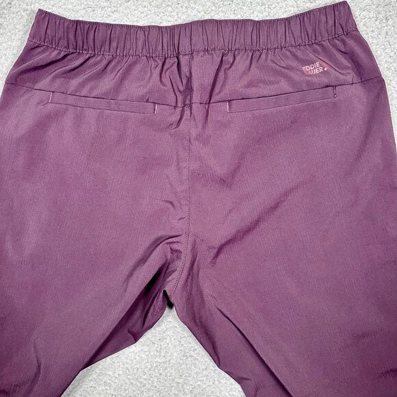 Eddie Bauer Voyager Chino Pull On Pants Womens Medium Purple Hiking Outdoor - Picture 5 of 11
